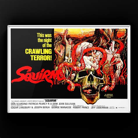 Squirm Horror Movie Film A4 Poster Print Cult Horror Movies 70s