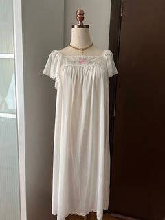 White Lace Sheer Dress Lingerie Sleepwear Women S Fashion New Undergarments Loungewear On