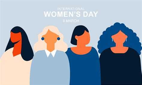 internacional mujer día hembra diverso caras de diferente etnia póster