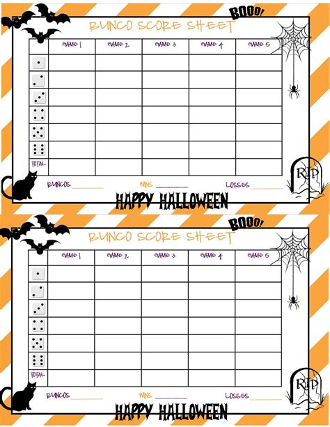 Free Printable Fall Bunco Score Sheets Printable Word Searches