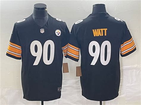 Pittsburgh Steelers 90 T J Watt Black Vapor F U S E Limited Jersey