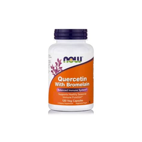 BestPharmacy Gr Now Foods Quercetin With Bromelain Food Supplement