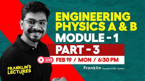 S2 Engineering Physics A B Module 1 KTU B Tech 2024 Exam Franklin S