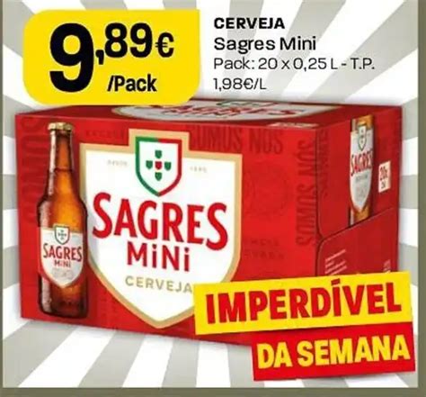 Promoção CERVEJA Sagres Mini em Intermarché