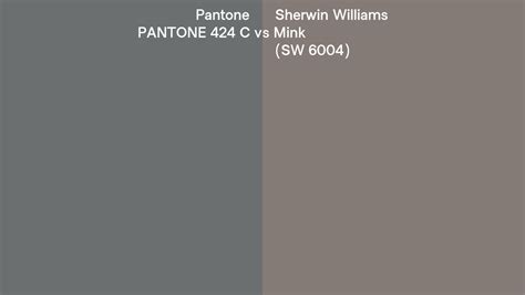 Pantone C Vs Sherwin Williams Mink Sw Side By Side Comparison