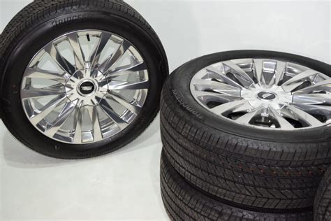 22″ Cadillac Escalade Platinum silver Factory OEM ORIGINAL wheels rims ...