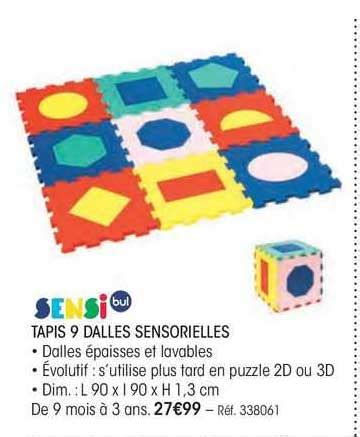 Promo Tapis Dalles Sensorielles Sensi Bul Chez Oxybul Icatalogue Fr