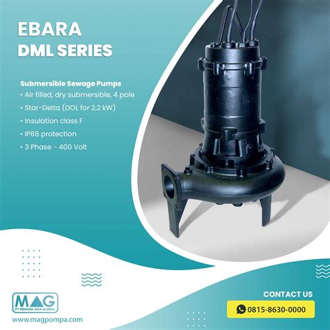 Ebara Dml Phase Submersible Sewage Pumps