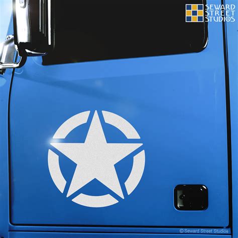 Reflective Army Star Decal – Seward Street Studios