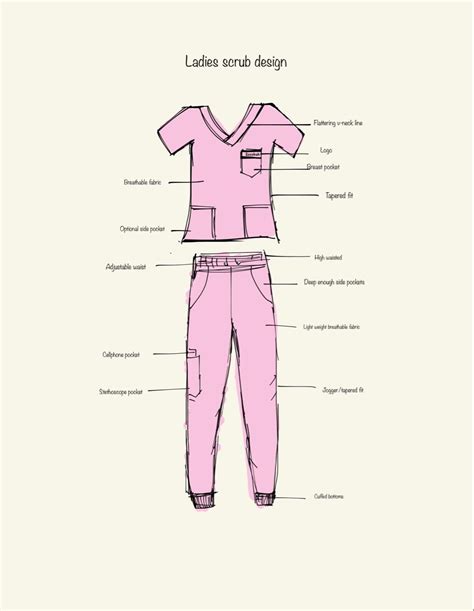 Medical Scrubs That Arent Boxy A Sketch Of Our Upcoming Scrub Designs