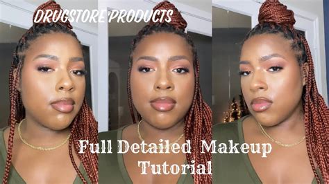 Full Step By Step Detailed Makeup Tutorial Using Only Drugstore Products Wear Test Youtube