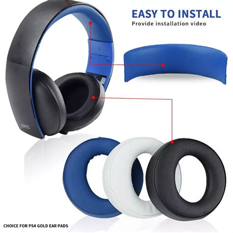 Оригинальные черные амбушюры, подушечки, наушники для SONY gold ...