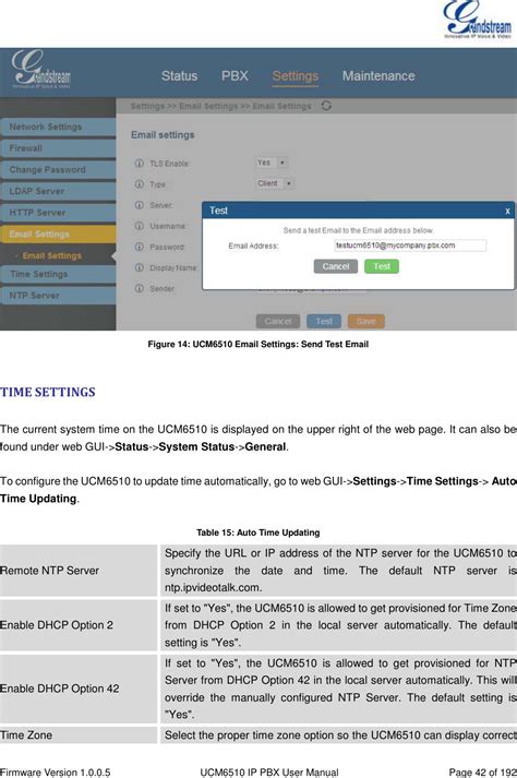 Grandstream Networks Ucm Ip Pbx User Manual