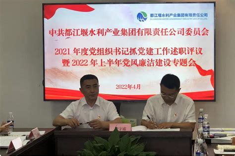 产业公司召开2021年度党组织书记抓党建工作述职评议暨2022年上半年党风廉洁建设专题会 公司要闻 四川水发投资有限公司