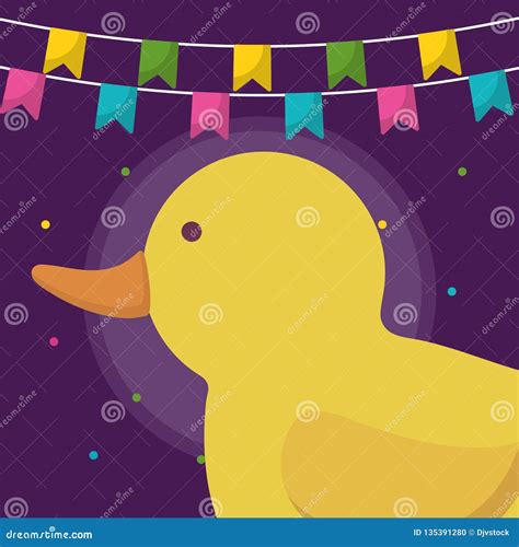 Little Duck Of Carnival Stock Vector Illustration Of Isolated 135391280