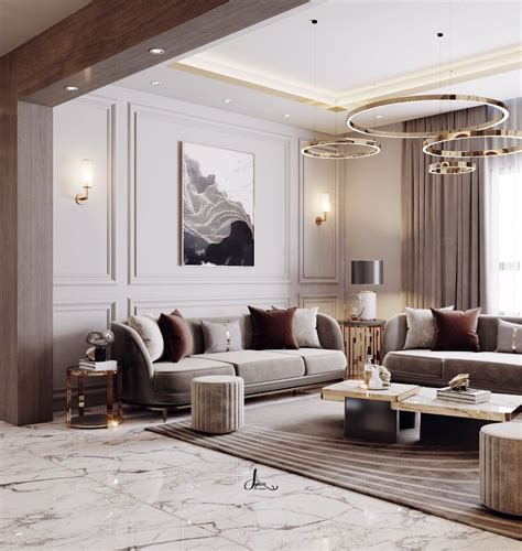 RECEPTION Classic Interior Design Luxury Living Room Design Modern