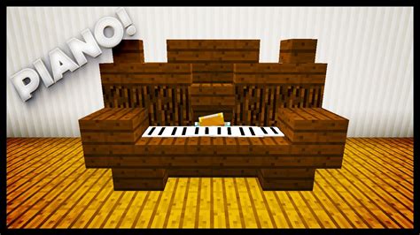 Minecraft How To Make A Piano Youtube