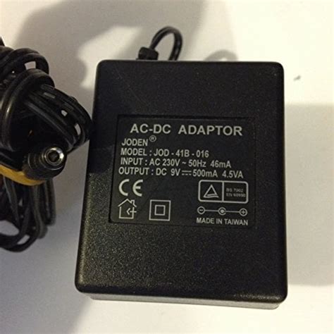 AC DC ADAPTOR JODEN 9V 500MA JOD 41B 016 5 5 2 1Tip Chargers Hunt