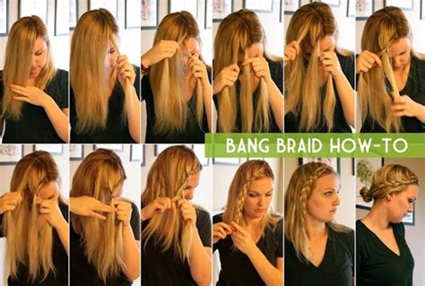 15 Braided Bangs Tutorials: Cute, Easy Hairstyles - Pretty Designs