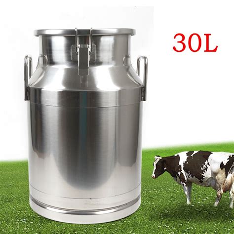 30L 7 9 Gallon Stainless Steel Milk Can Heavy Duty Milk Jug Milk