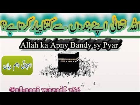 Allah Apny Bandon Sy Kitna Pyar Kerta Hai Allah Kay Apny Gunaygar