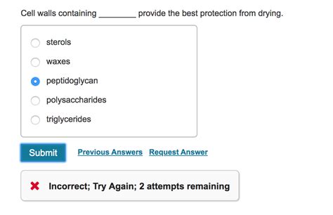 Solved Cell walls containingp provide the best protection | Chegg.com 