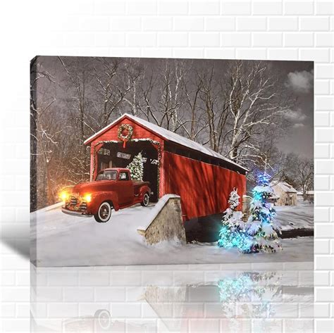 Farmhouse Truck Wall Art Old Truck Canvas Prints Barn Pictures Wall