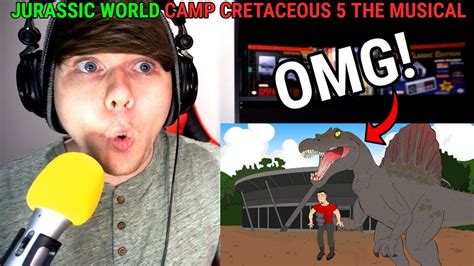 Jurassic World Camp Cretaceous 5 The Musical Animated Song Lhugueny Reaction Youtube