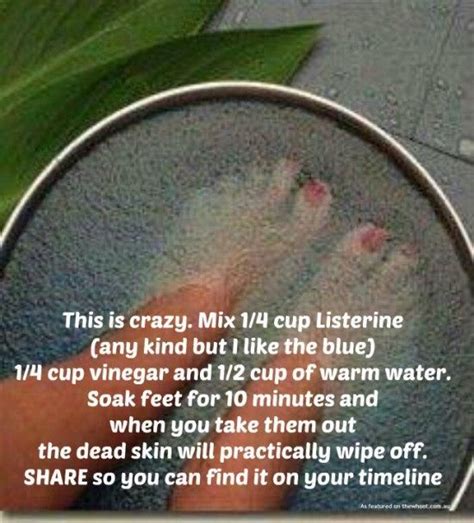 Listerine And White Vinegar Foot Soak Recipe | Deporecipe.co