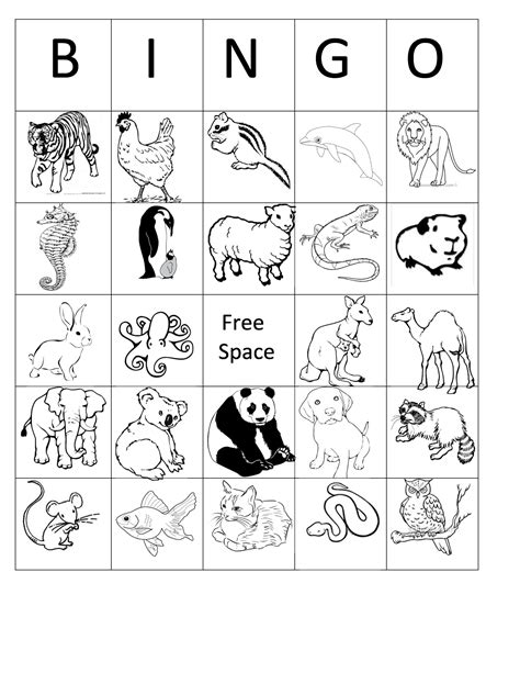 Printable Farm Animal Bingo Cards