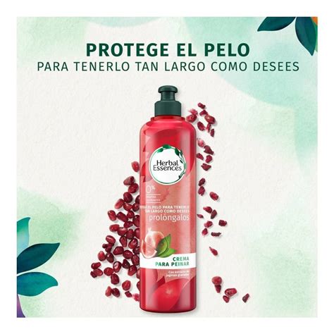 Crema Para Peinar Herbal Essences Prolóngalos Extracto Granadas 150 Ml Walmart