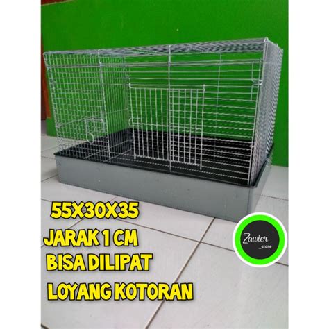 Jual Kandang Sugar Glider Galvanis 55x30x35 Jarak Besi Rapat Shopee