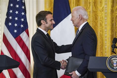 Macron Incontra Biden «ancora Possibile Un Negoziato Di Pace Con Mosca