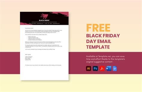 Black Friday Email Template in Illustrator, PSD, Word, PDF - Download ...