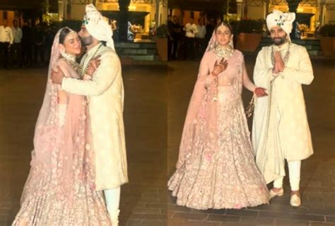 Jackky Bhagnani Kisses Wife Rakul Preet Singh As They Greet Paps After