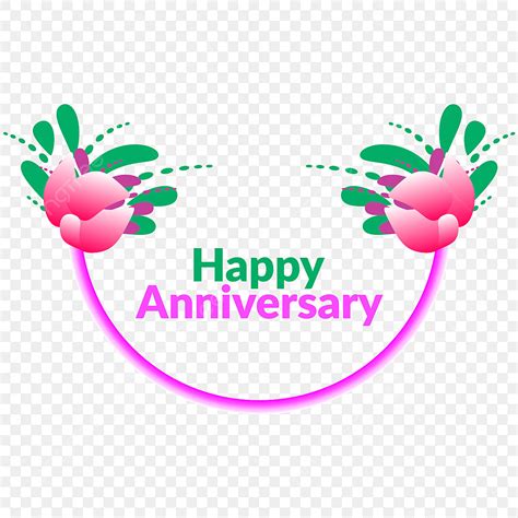 Happy Anniversary Love Vector Art Png Happy Anniversary Flower