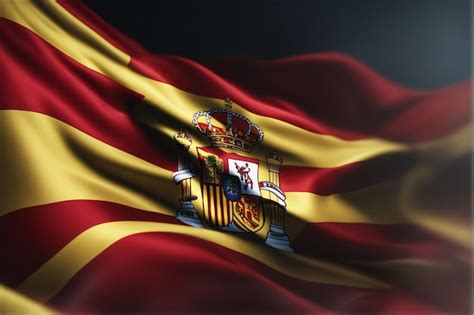 Textura Da Bandeira Da Espanha Foto Premium