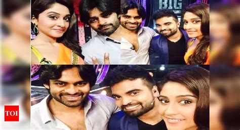 Anchor Pradeep Selfie Moment With Sai Dharam Tej And Regina Times Of India