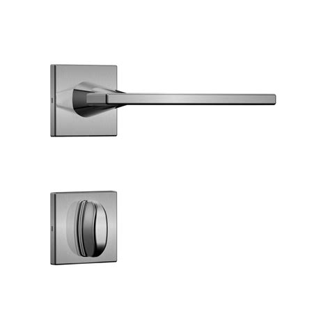 Fechadura Classic Roseta Quadrada Banheiro Inox Escovado Loja