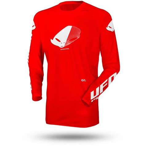 Maillot Moto Cross Enduro Ufo SLIM RADIAL Rouge Vente En Ligne