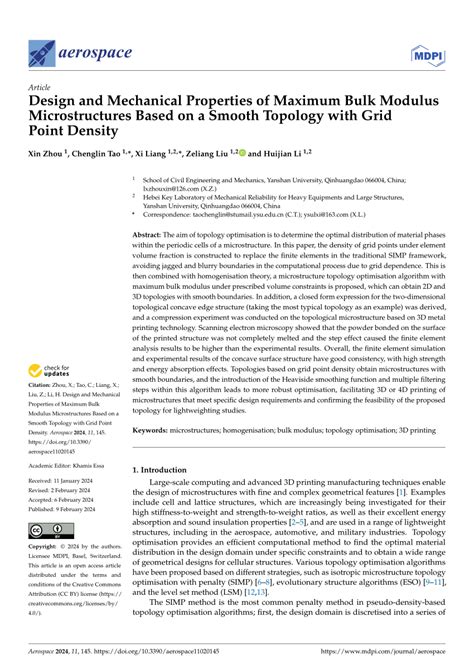 PDF Design And Mechanical Properties Of Maximum Bulk Modulus