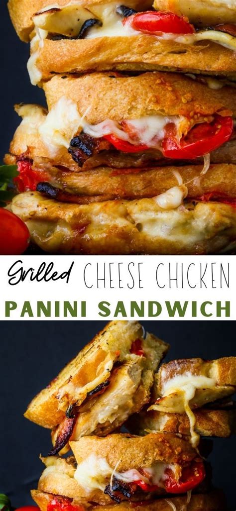 Grilled Cheese Chicken Panini Sandwich