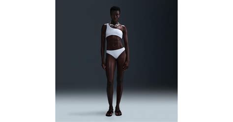 Nike Swim Swoosh Link Terry Hipster Bikini Bottom In Blue Lyst