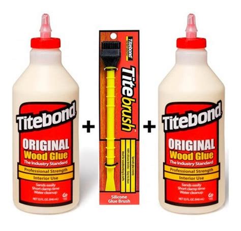 Titebond Cola P Madeira Kit C Kg Pincel Tite Brush