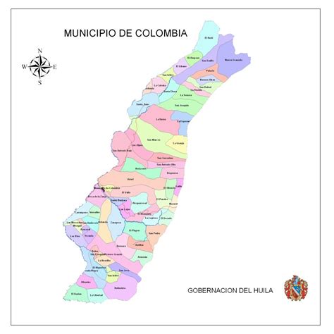 Mapas De Municipios Del Huila Con Veredas Huila Magn Fica