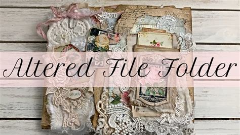 Altered File Folder Crafty Me Shop Design Team YouTube