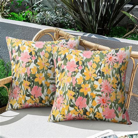 Amazon Cygnus Pack Of 2 Outdoor Waterpoof Throw Pillow Covers