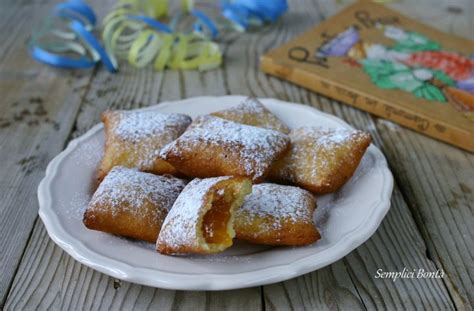 BUGIE RIPIENE DI MARMELLATA Ricetta Piemontese