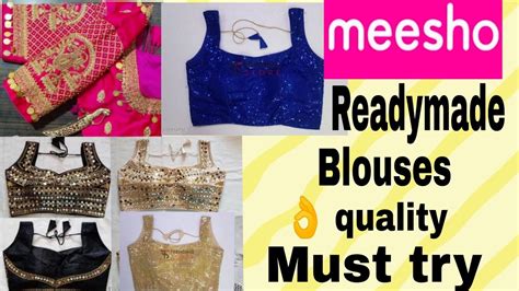 Meesho Blouse Haul Meesho బలజ Collection Meesho Party Wear Blouses