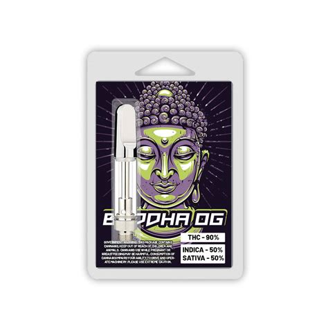 Buddha Og Vape Cartridge Blister Pack Green Buddha Packaging